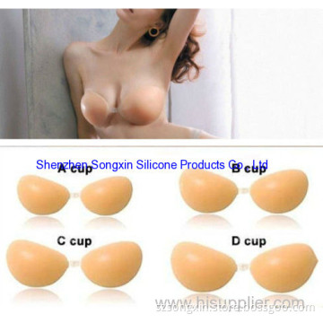 Sexy Invisible Silicone Free Bra Freebra Thickening Stealth Bra 